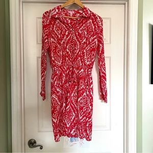 Lilly Pulitzer Red & White Resort Wear Dress
